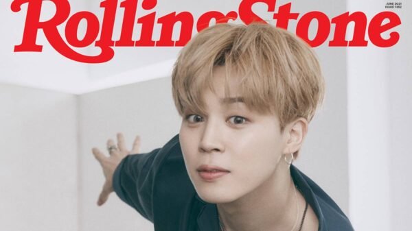 Jimin, do BTS, para a Rolling Stones