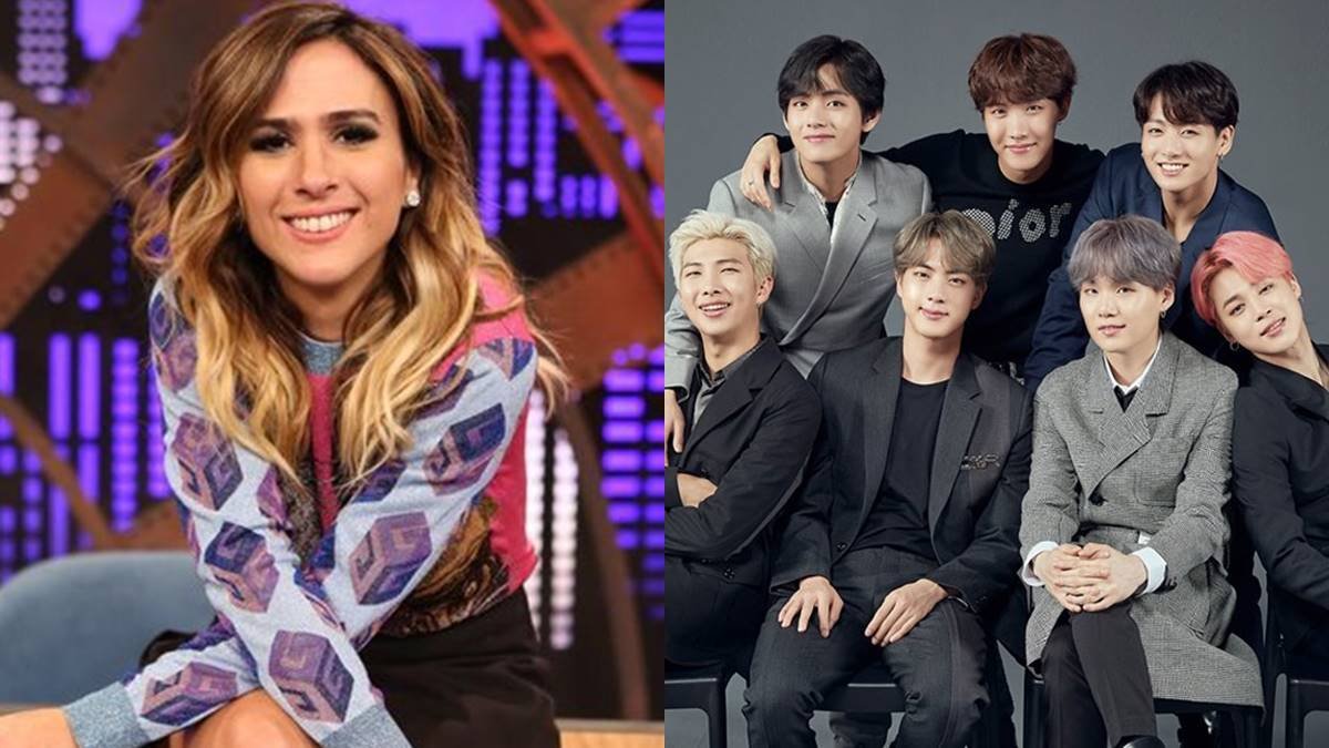 Fãs torcem por entrevista do BTS no programa de Tatá Werneck