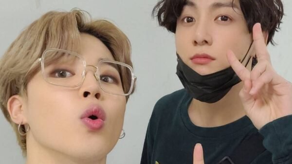 Jimin e Jungkook são integrantes do BTS