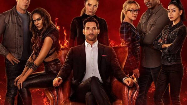 Pôster de divulgação para a 6ª e última temporada de Lucifer