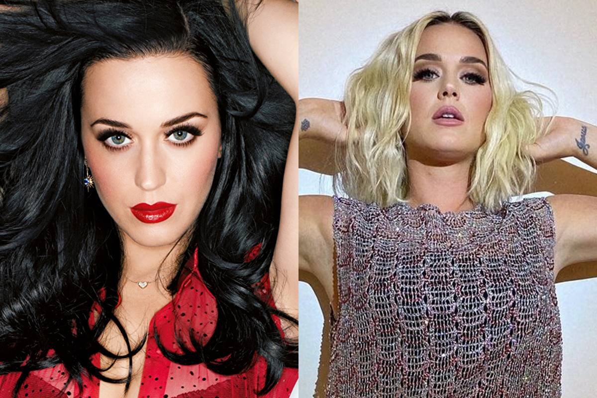 Katy Perry deixou de ser morena para ficar loira em 2017