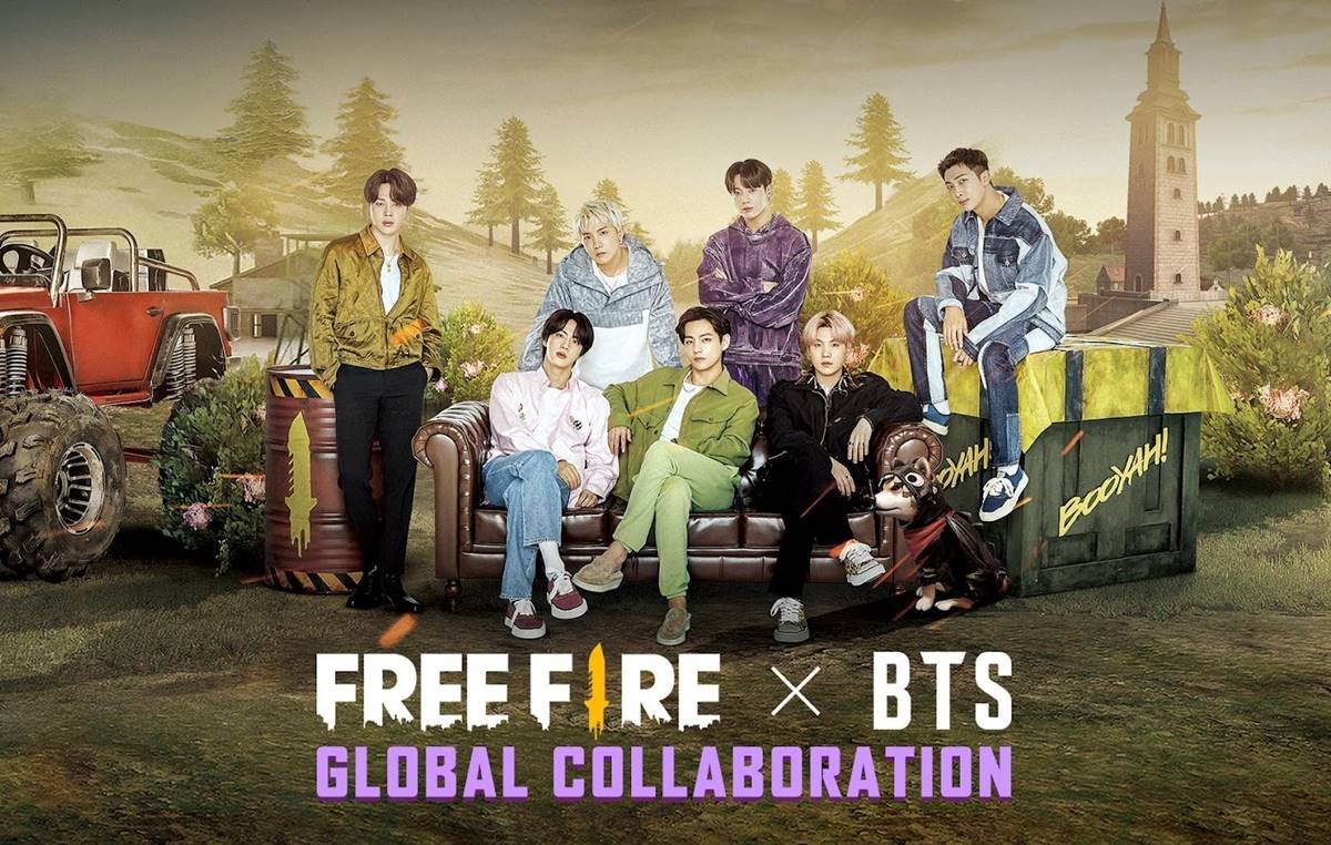 Free Fire lança parceria com BTS