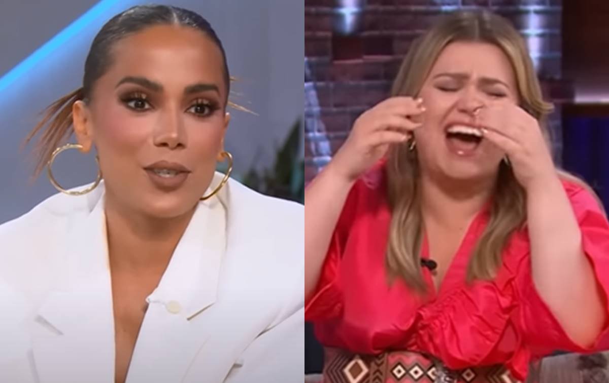 Anitta conta situação inusitada para Kelly Clarkson e cantora cai na risada