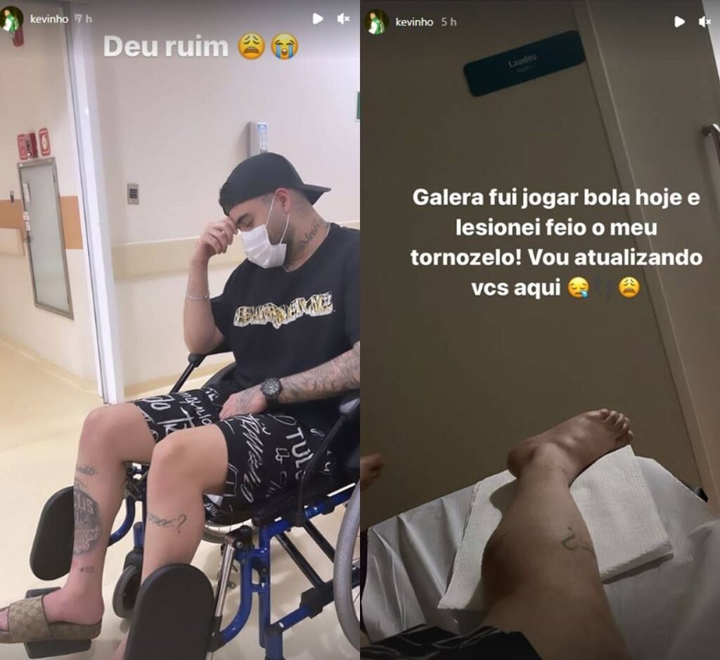 Kevinho sofre acidente durante futebol e vai parar no hospital