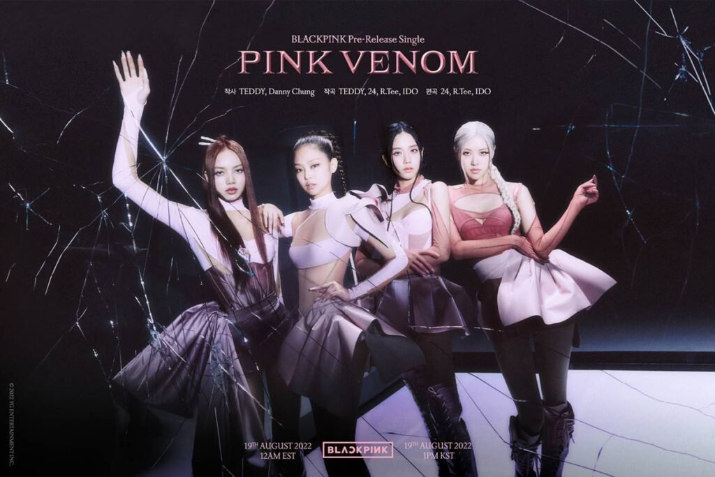 BLACKPINK divulga poster em grupo para o comeback PINK VENOM