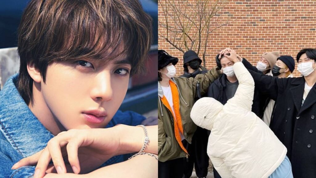 Membros do BTS se despedem de Jin para o exército