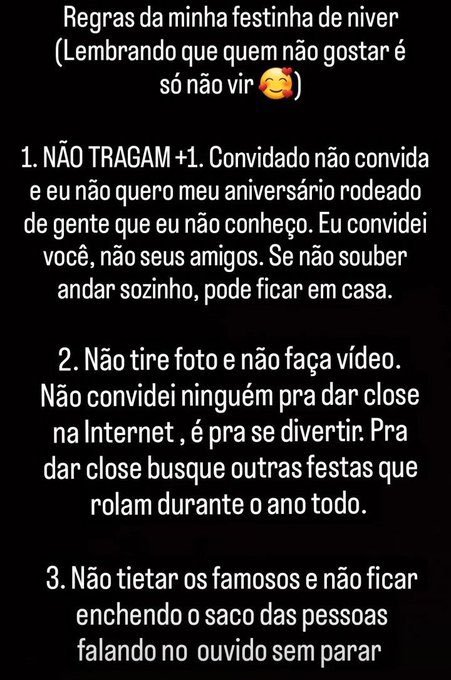 Anitta impõe regras para participar do seu aniversário