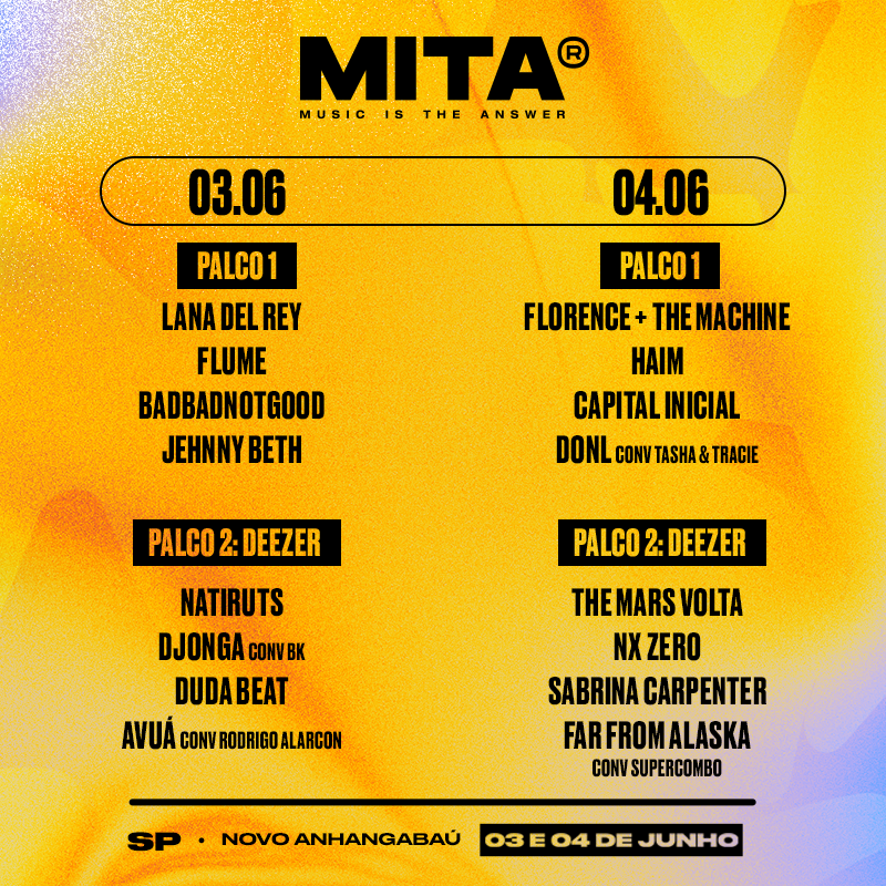 Line-up do MITA Festival 2023