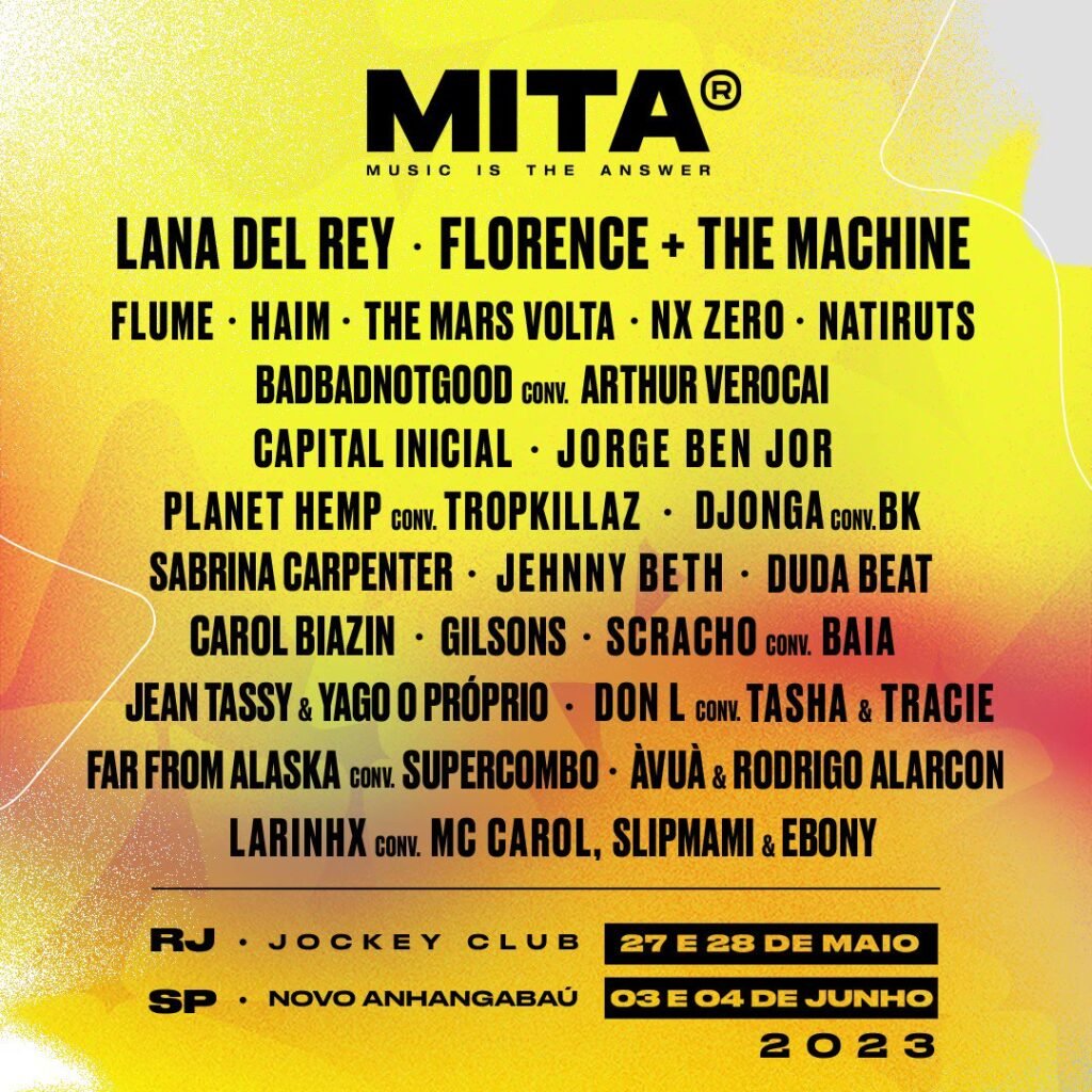 Shows do MITA Festival 2023 acontecem no Rio de Janeiro e São Paulo