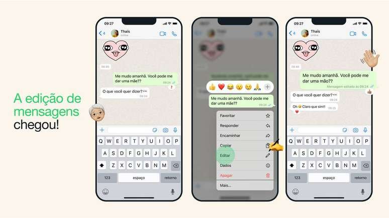 WhatsApp anuncia opção para editar mensagens