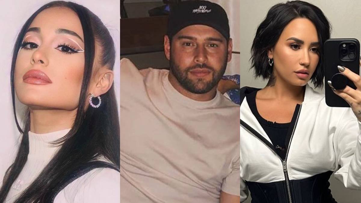 Ariana Grande, Scooter Braun e Demi Lovato