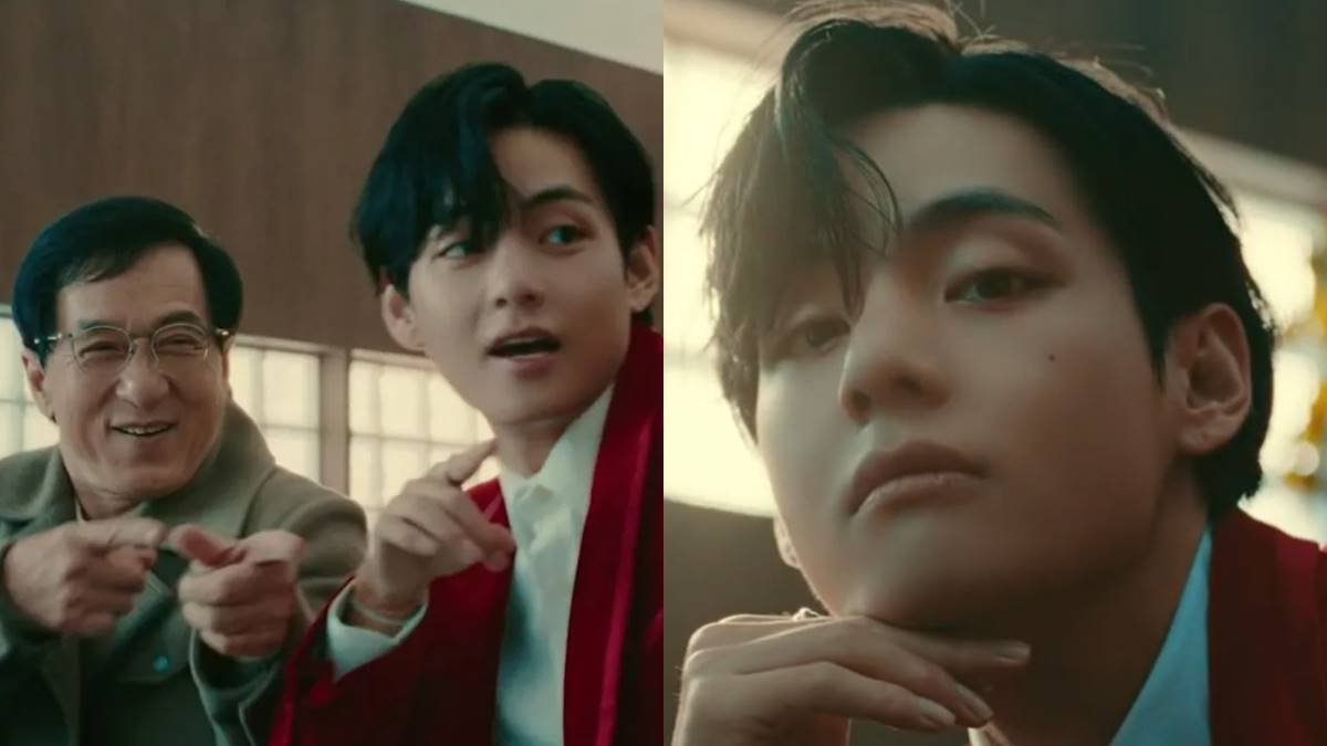 V, do BTS, e Jackie Chan se divertem em comercial