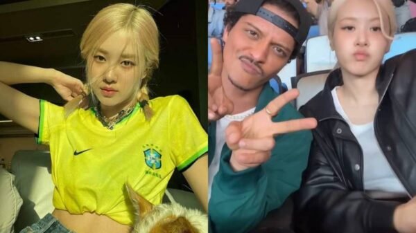 Rosé, do BLACKPINK, e Bruno Mars estão no Brasil