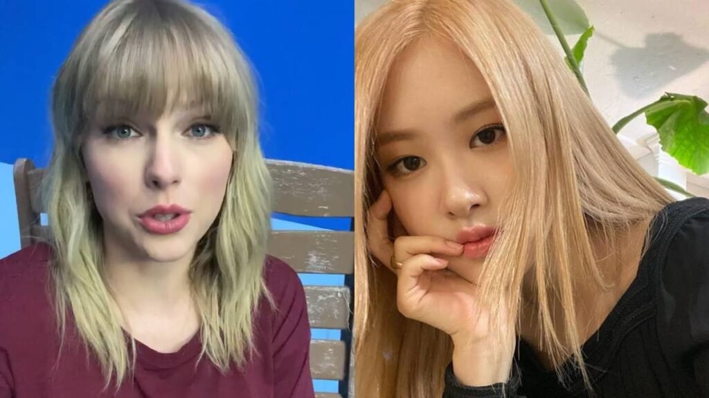 Taylor Swift e Rosé do BLACKPINK