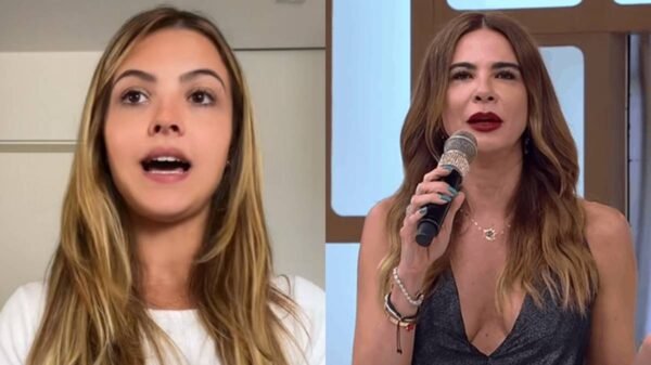 Júlia Gomes fala sobre vídeo de beijo com Luciana Gimenez