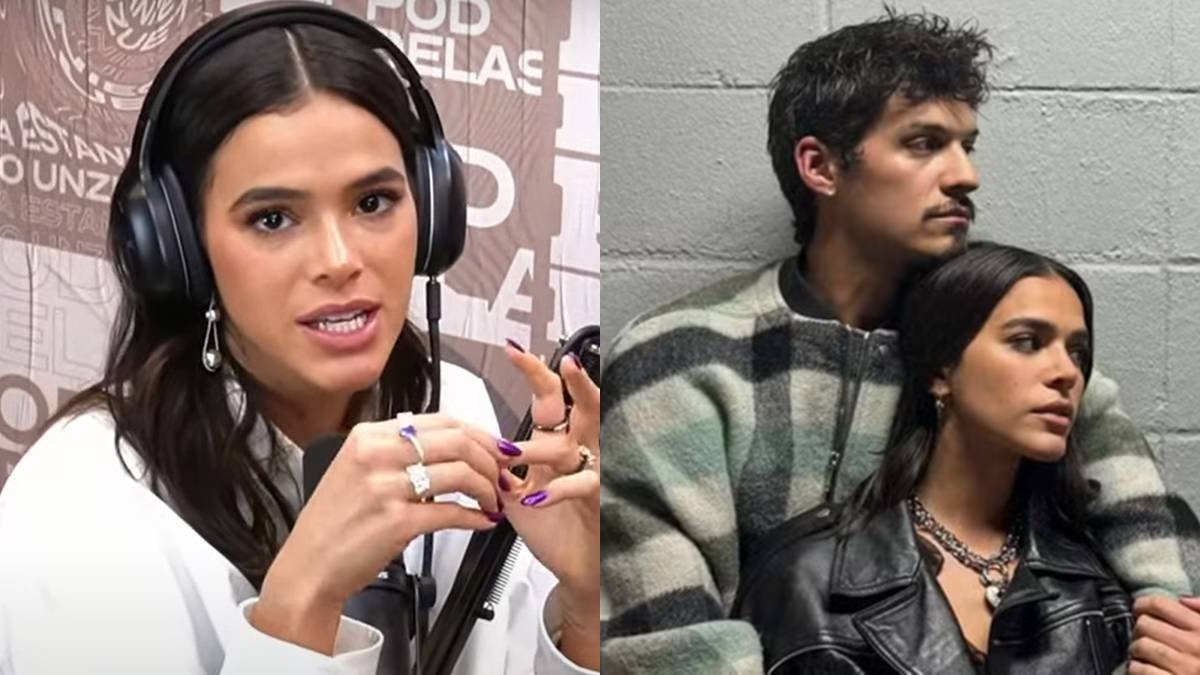 Bruna Marquezine beija cantor mexicano no Oscar
