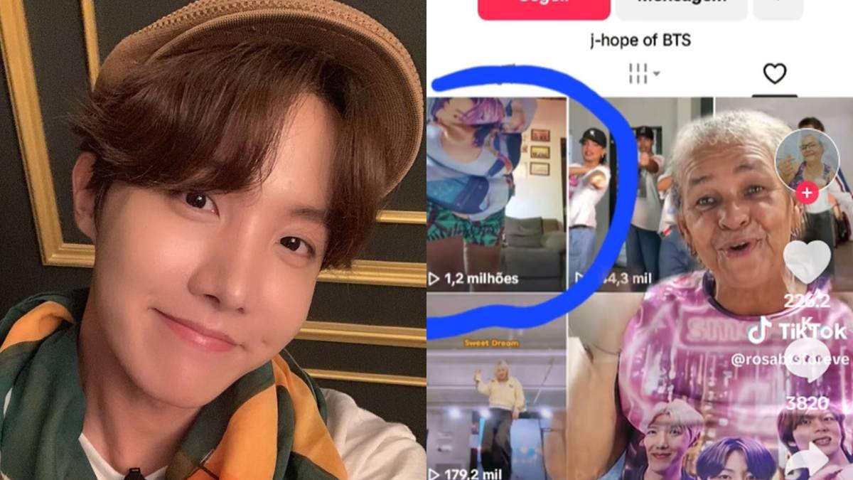 J-Hope, do BTS, realiza o sonho de fã idosa brasileira